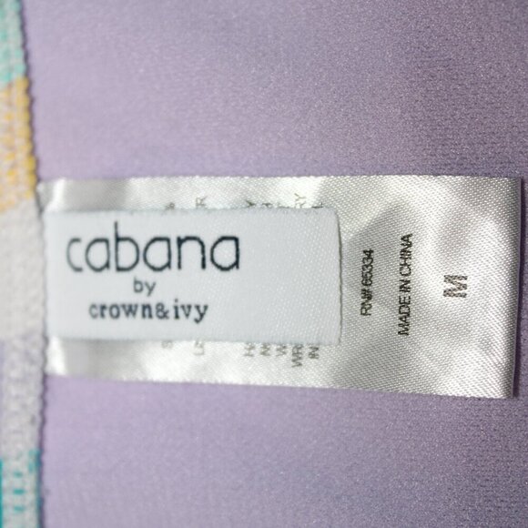 Cabana by Crown & Ivy Striped Bikini Set - Size M - Picture 4 of 11